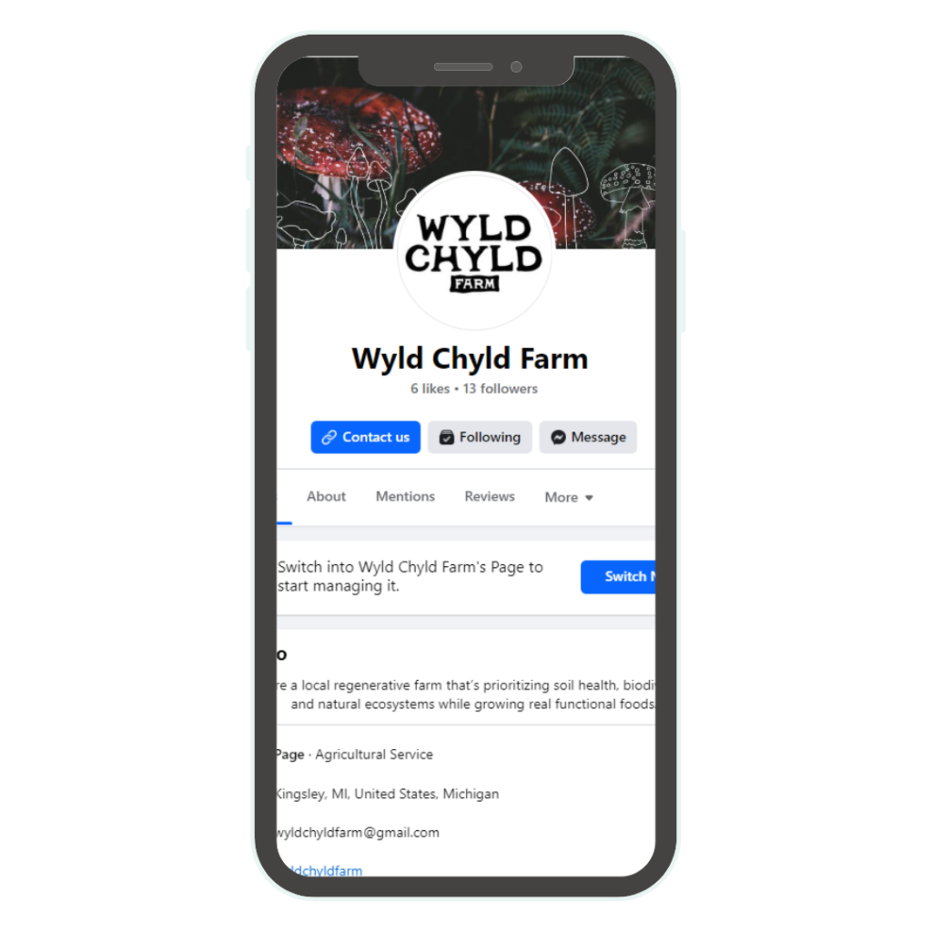 Wyld Chyld Farm Facebook page